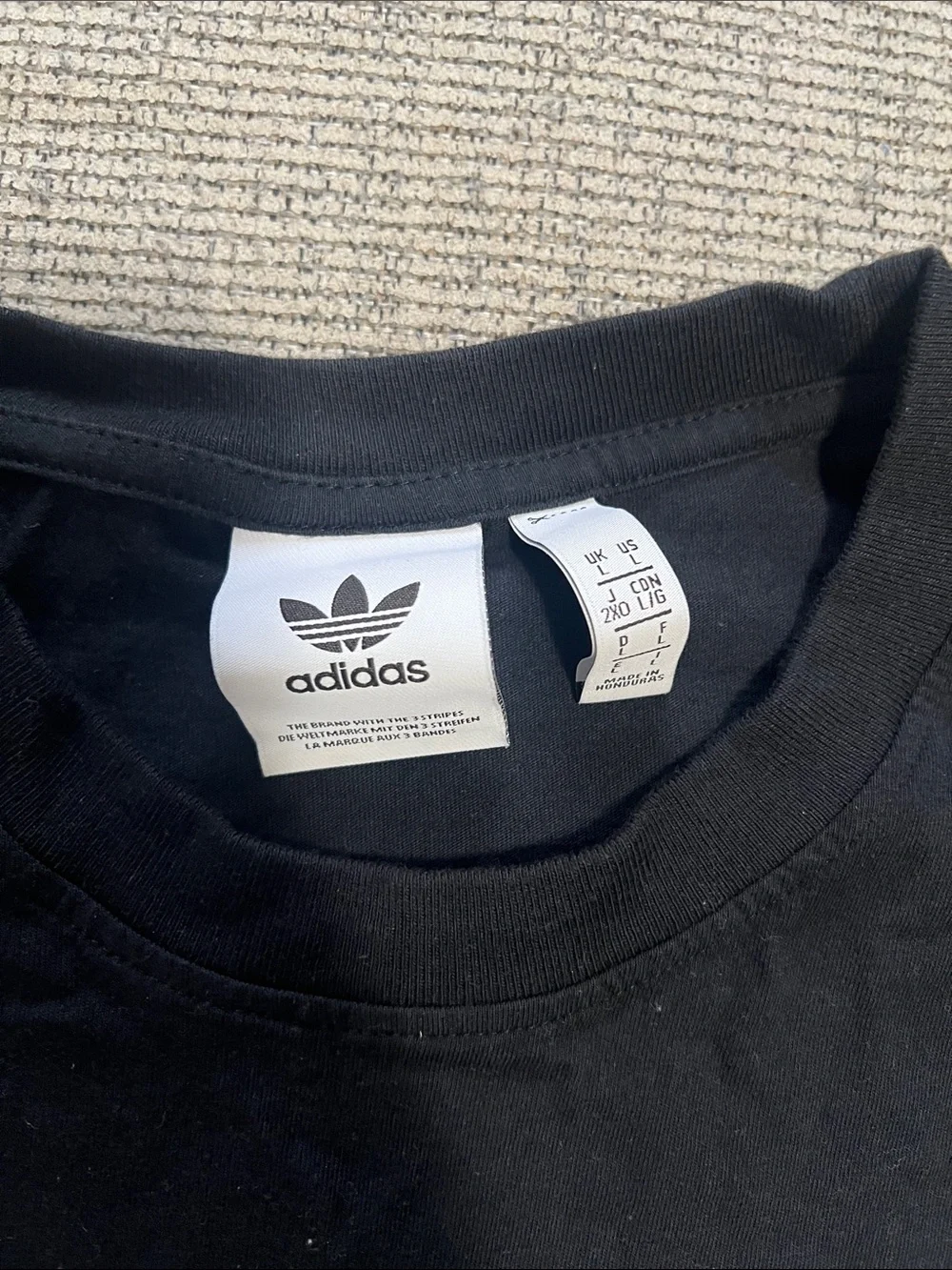 adidas black short